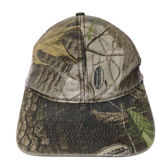 Realtree Strapback Trucker Hat Camo OS Adjustable Blank Whitewater Outdoors - Picture 1 of 9